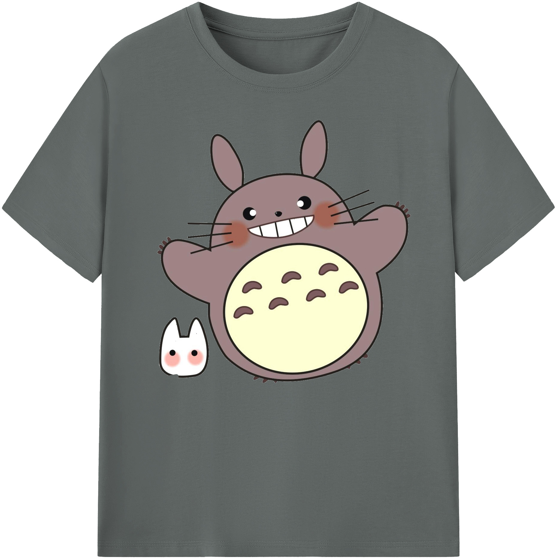 （画像用） となりのトトロ 草壁メイ 草壁サツキ My Neighbor Totoro Satsuki Kusakabe Mei Kusakabe 綿100％ メンズ半袖Tシャツ｜肌触りやわらか＆通気性